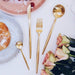 Gold 24-Piece Dinnerware Cutlery Set | Flatware Sets | Metallic Cutlery Sets | Gold Cutlery | Stylish Cutlery | Modern Flatware | Elegant Flatware | Estilo Living