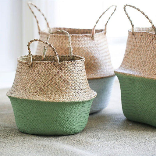 Straw Flower Planter & Storage Baskets-Home Decor Products-Estilo Living