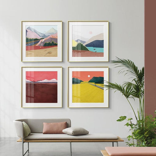 Vista Mountains Abstract Canvas Prints Collection-Wall Art on Canvas-Estilo Living